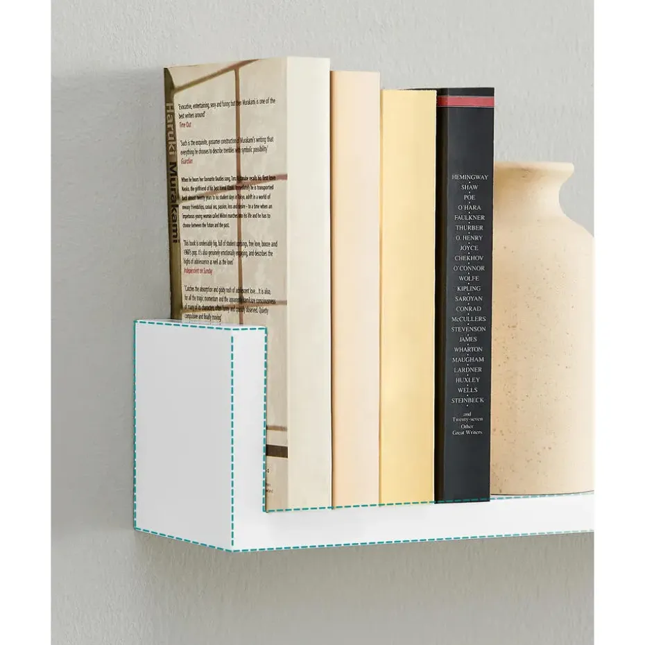 Songmics Wandplankset Bogey - Kleine, middelgrote en grote wandplank - Wit