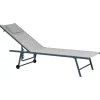 SORONI - Ligstoel set van 2 - Grijs/Lichtgrijs - Staal