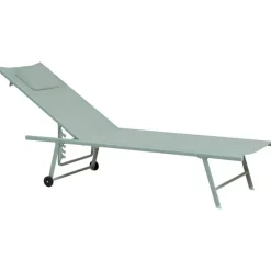SORONI - Ligstoel set van 2 - Groen/Lichtgroen - Staal