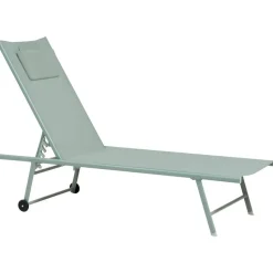 SORONI - Ligstoel set van 2 - Groen/Lichtgroen - Staal