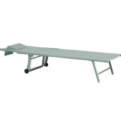 SORONI - Ligstoel set van 2 - Groen/Lichtgroen - Staal