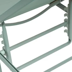 SORONI - Ligstoel set van 2 - Groen/Lichtgroen - Staal