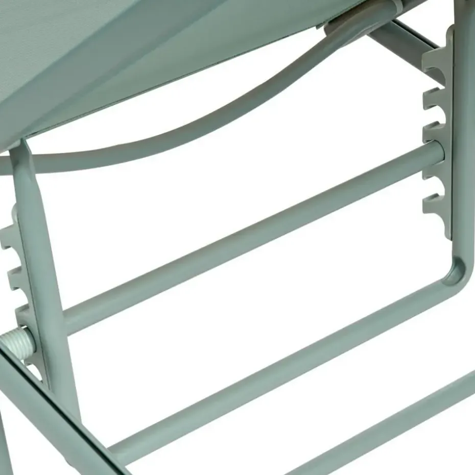 SORONI - Ligstoel set van 2 - Groen/Lichtgroen - Staal