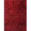 SPACE Vloerkleed - Laagpolig Effen Velours - Rood 160x230 cm - Modern Woonkamer