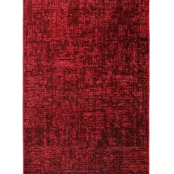 SPACE Vloerkleed - Laagpolig Effen Velours - Rood 160x230 cm - Modern Woonkamer