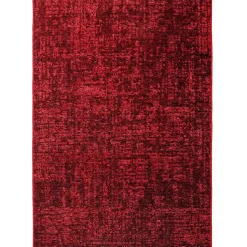 SPACE Vloerkleed - Laagpolig Effen Velours - Rood 160x230 cm - Modern Woonkamer