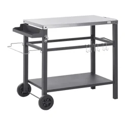 SPIAZZI - Keukentrolley - Zwart - Staal