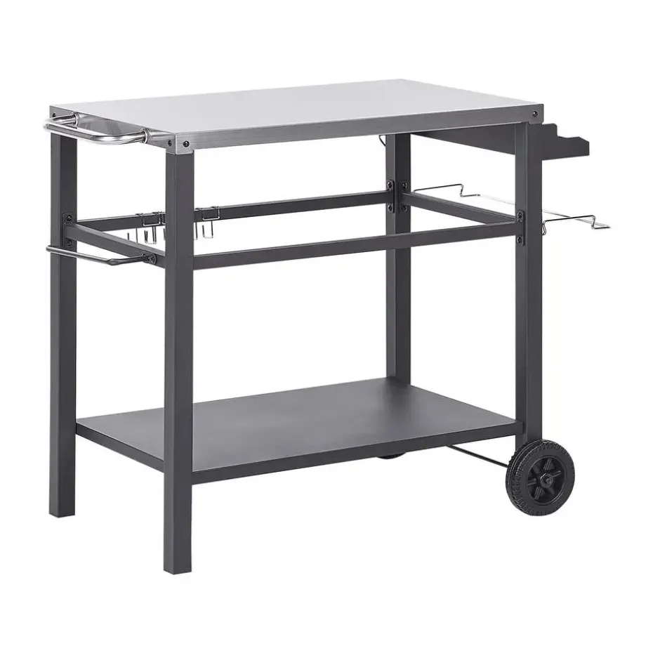 SPIAZZI - Keukentrolley - Zwart - Staal