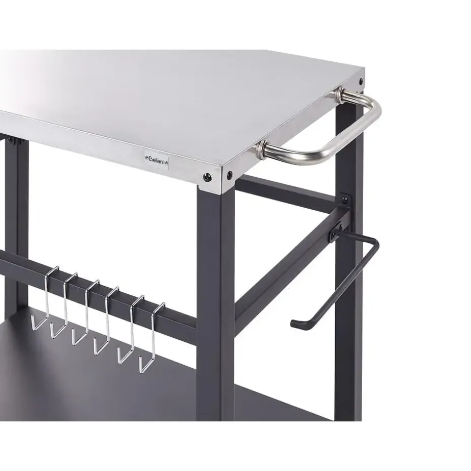 SPIAZZI - Keukentrolley - Zwart - Staal