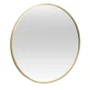 Spiegel Madrid - goudkleurig metaal - Ø50 cm