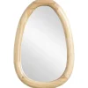 Spiegel Moma naturel hout ovaal - 30x20 cm