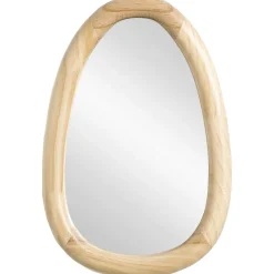 Spiegel Moma naturel hout ovaal - 30x20 cm