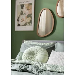 Spiegel Organic - antraciet/bruin - hout - 58x37x2 cm