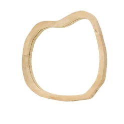 Spiegel Organisch Naturel Mangohout - 67x57x4cm - Eef