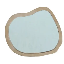Spiegel Organisch Naturel Mangohout - 67x57x4cm - Eef