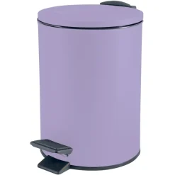 Spirella Pedaalemmer Cannes - lila paars - 3L - metaal - 17x25 cm