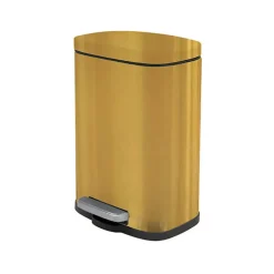 Spirella Pedaalemmer Venice - mat goud - 5L - metaal - 21 x 30 cm