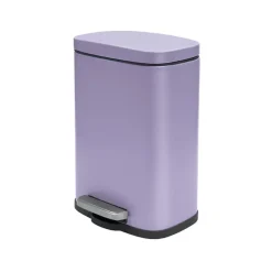 Spirella Pedaalemmer Venice - lila paars - 5L - metaal - 21x30 cm