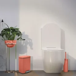 Spirella Pedaalemmer Venice - terracotta - 5L - metaal - 21 x 30 cm