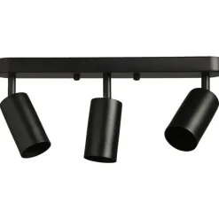 3-spot Basic - mat zwart - 10xØ38 cm