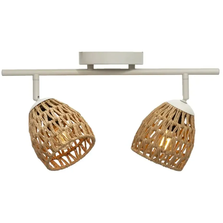 2-spot Ilva - naturel - 26x9,5x37 cm