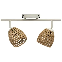 2-spot Ilva - naturel - 26x9,5x37 cm