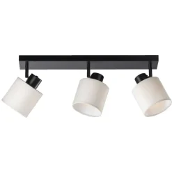 Spot 3-lichts Amani - zwart/off-white - E27