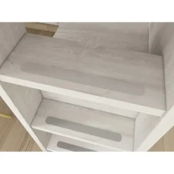 Stapelbed Beau (lattenbodem onderste bed niet inbegrepen) - grenen/grijs