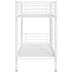 Stapelbed Dixie 90x200cm - metaal - mat wit