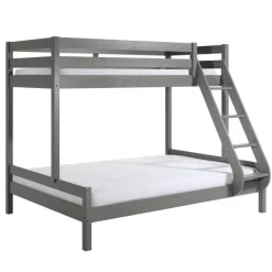 Stapelbed Triple 3-persoons hout - grijs