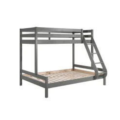 Stapelbed Triple 3-persoons hout - grijs