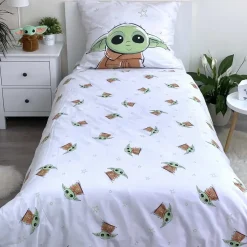 Star Wars Dekbedovertrek Baby Yoda - Eenpersoons - 140 x 200 cm - Katoen