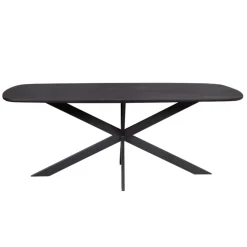 StarFurn - Deens ovale eettafel Elegance - 200 cm - zwart