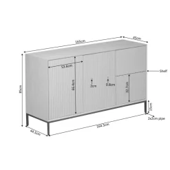 Starfurn - Dressoir Madison - Bruin - 45x165x85 cm