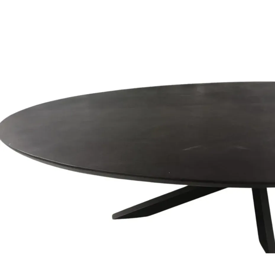 Starfurn - Eettafel Brandy - Zwart - 90x180x76 cm