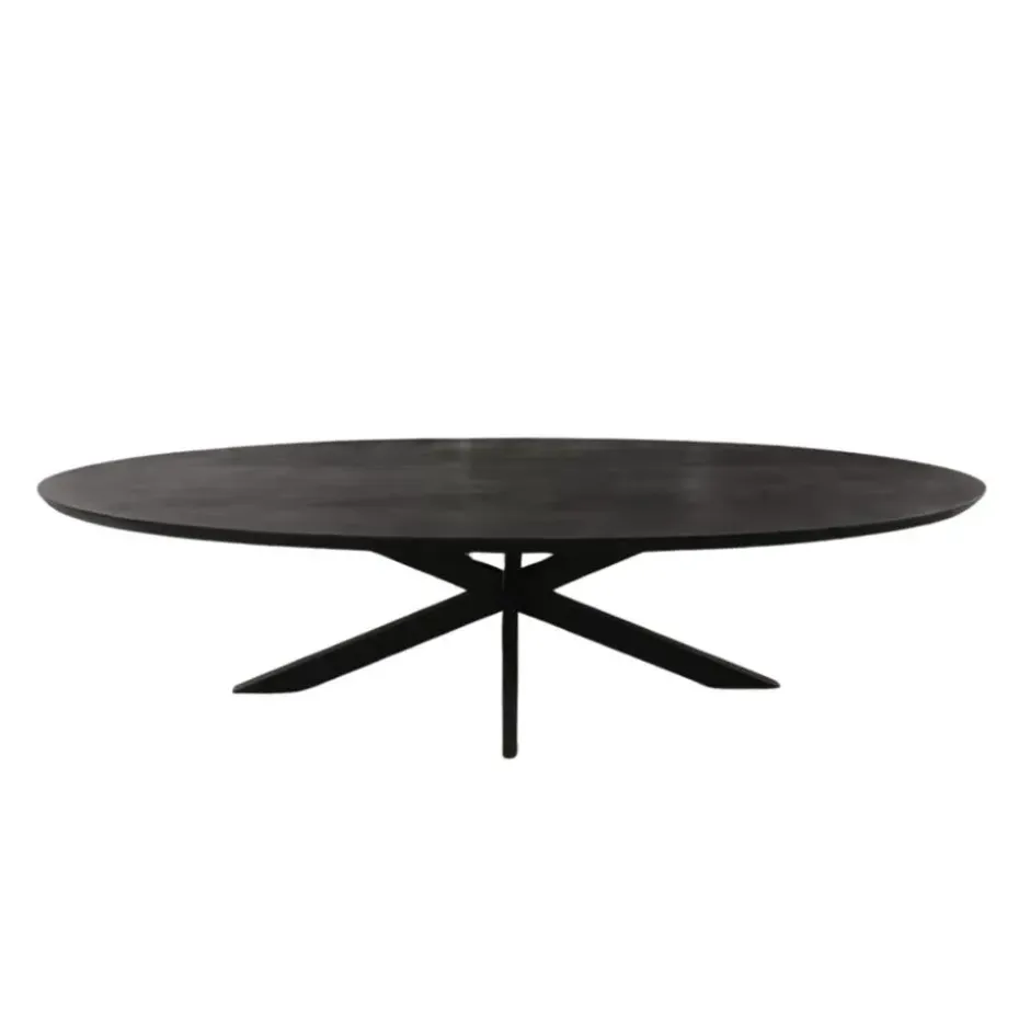 Starfurn - Eettafel Brandy - Zwart - 110x240x76 cm