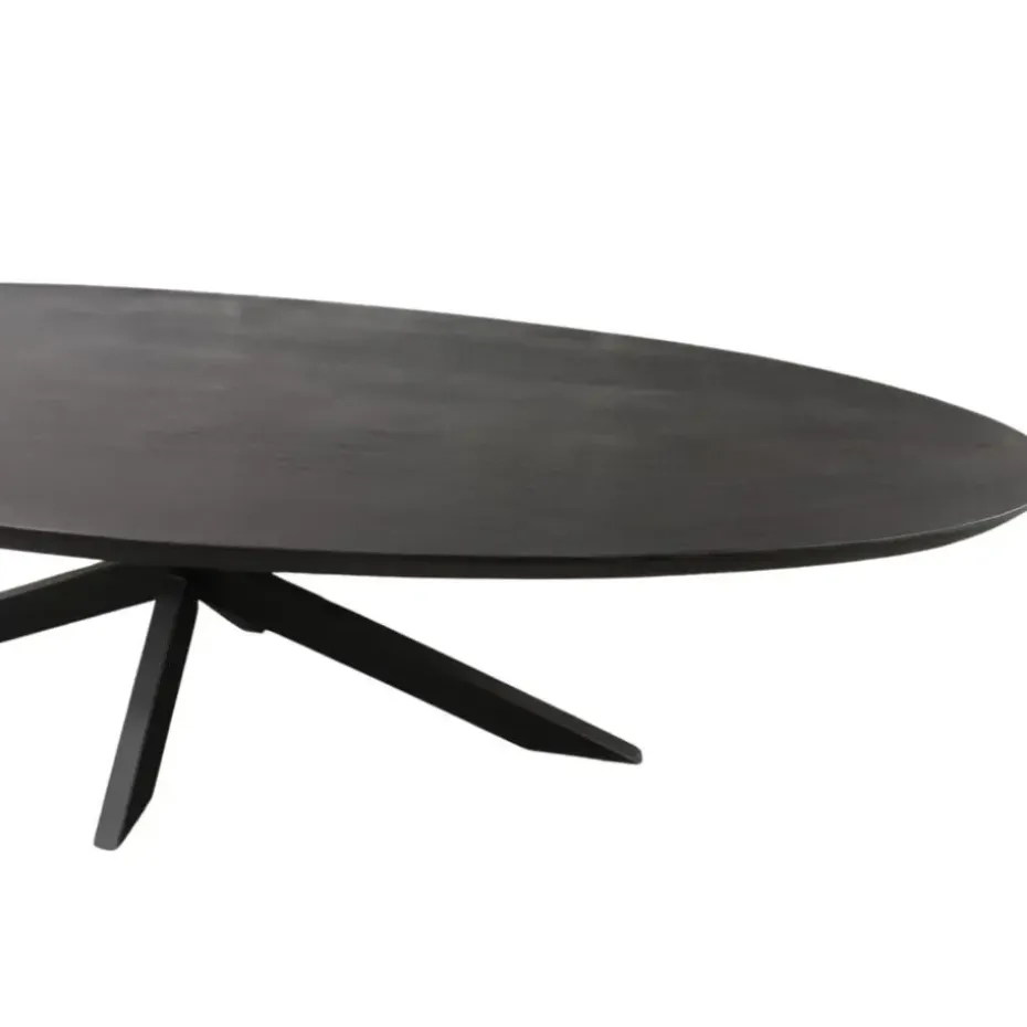 Starfurn - Eettafel Brandy - Zwart - 110x240x76 cm