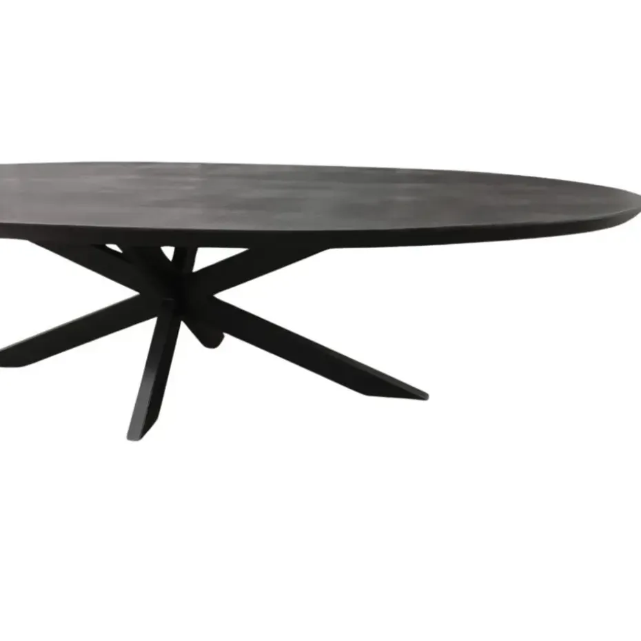 Starfurn - Eettafel Brandy - Zwart - 110x240x76 cm
