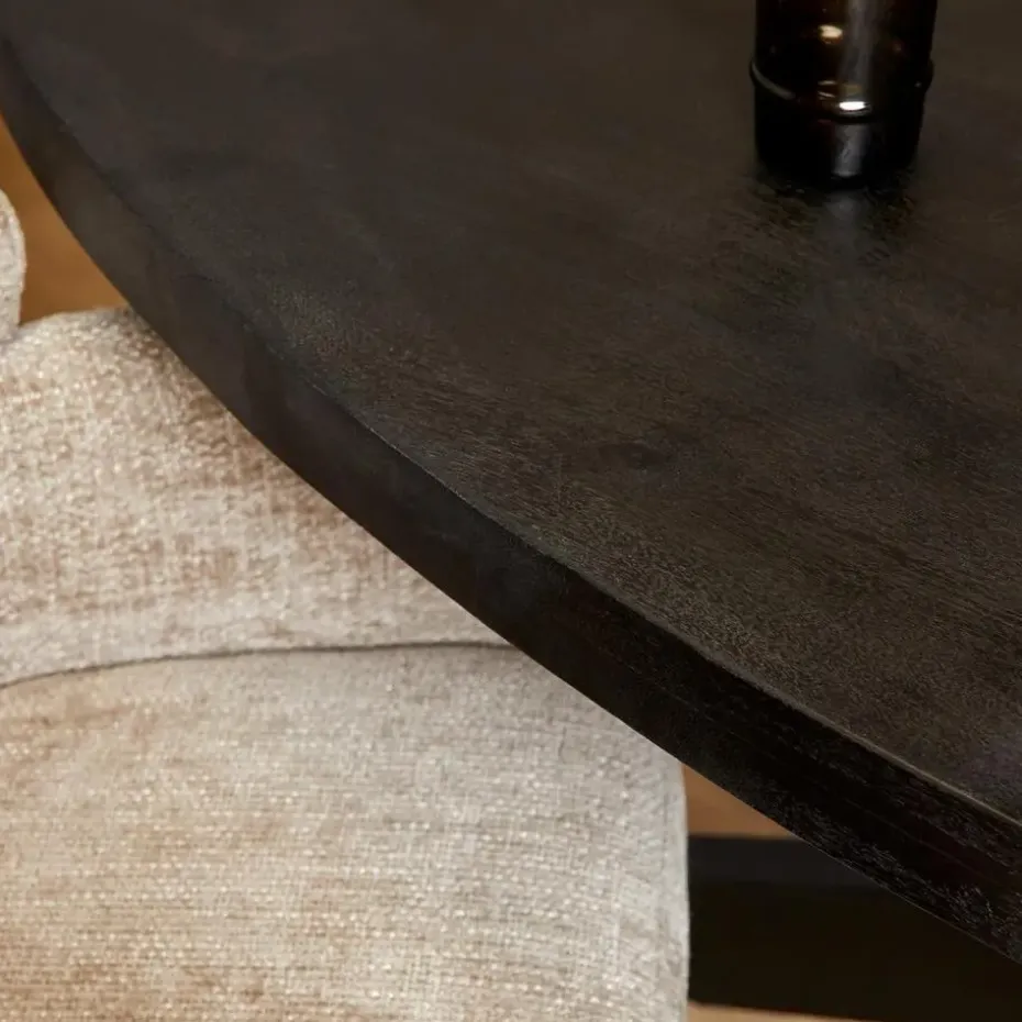 StarFurn - Eettafel Denver 180 cm ovaal - zwart