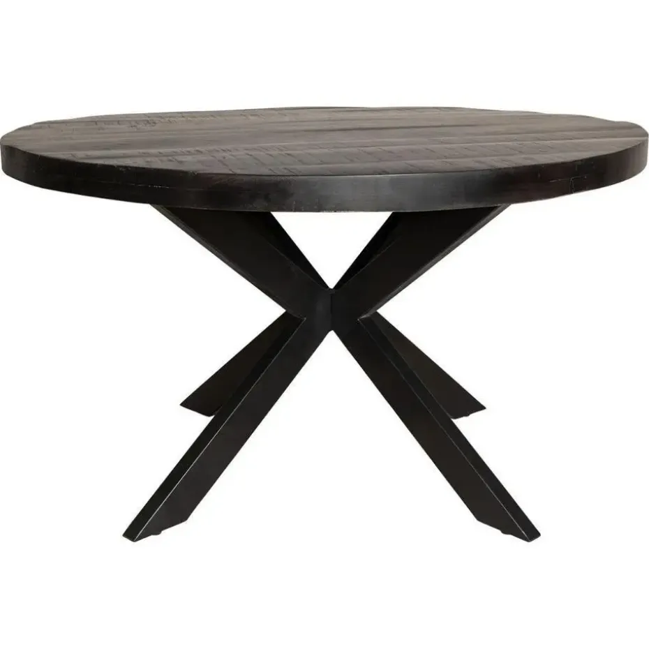 StarFurn - Eettafel Denver Ø110 cm - zwart