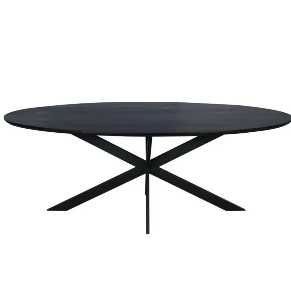 Starfurn - Eettafel Ferris - Zwart - 100x210x76 cm