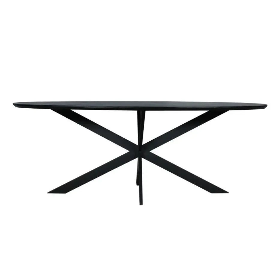 Starfurn - Eettafel Ferris - Zwart - 100x210x76 cm