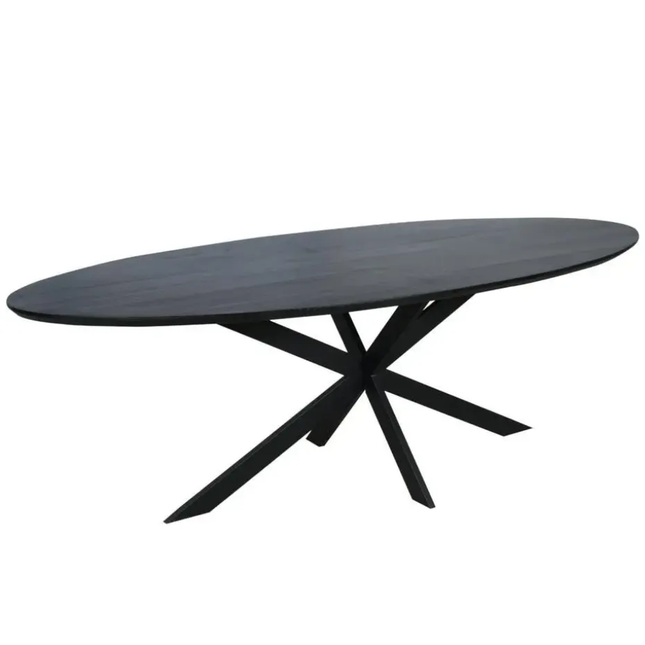 Starfurn - Eettafel Ferris - Zwart - 100x210x76 cm