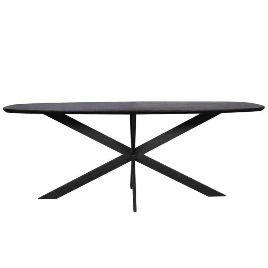 Starfurn - Eettafel Ferris - Zwart - 100x200x76 cm