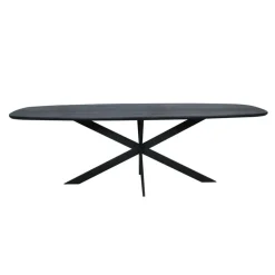 Starfurn - Eettafel Ferris - Zwart - 100x200x76 cm