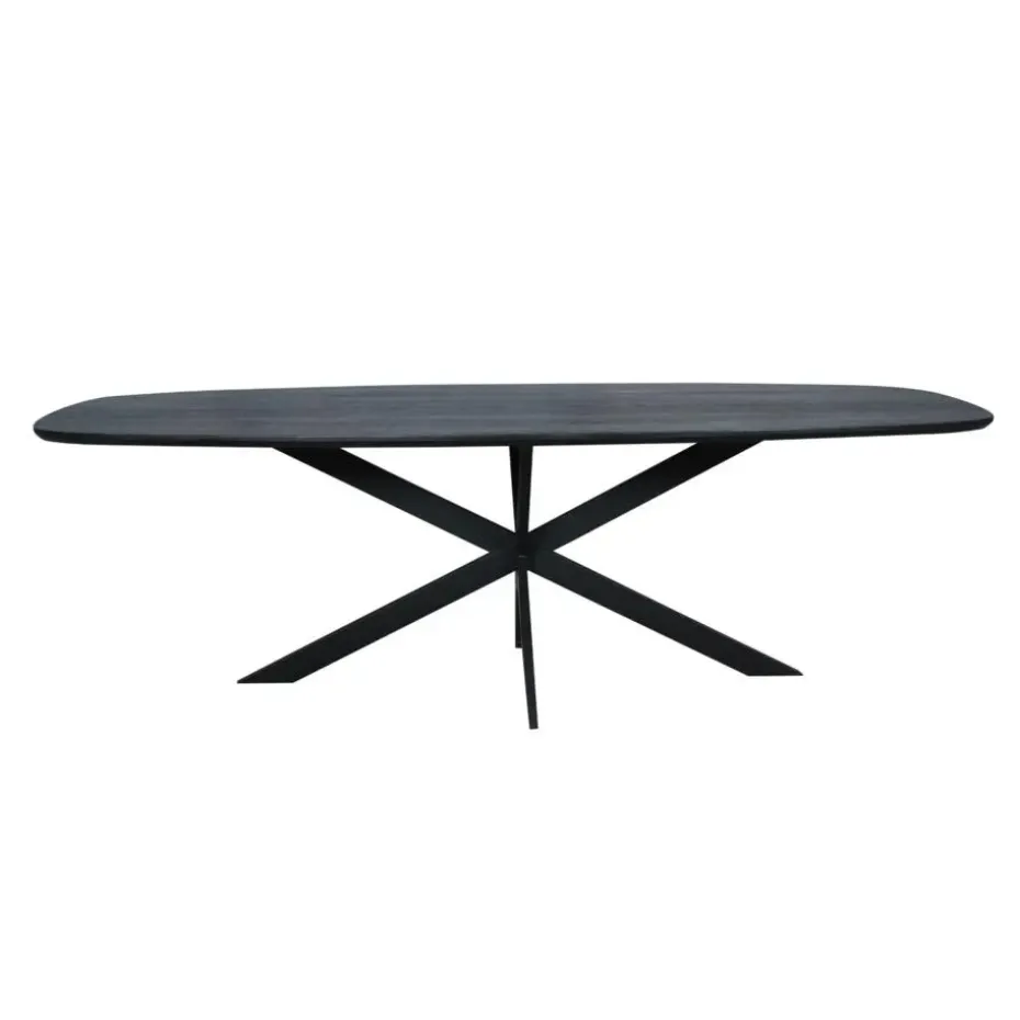 Starfurn - Eettafel Ferris - Zwart - 100x200x76 cm