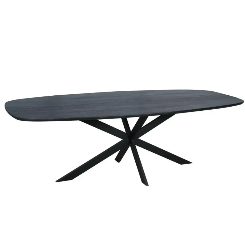 Starfurn - Eettafel Ferris - Zwart - 100x200x76 cm
