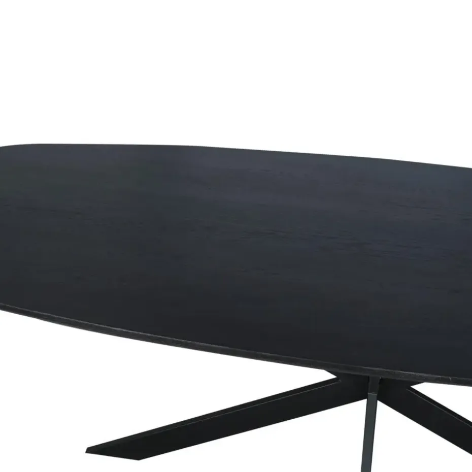 Starfurn - Eettafel Ferris - Zwart - 100x200x76 cm