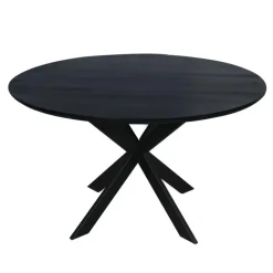 Starfurn - Eettafel Ferris - Zwart - 130x130x76 cm