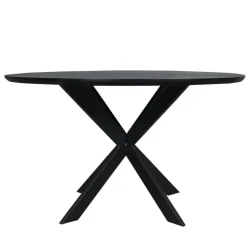 Starfurn - Eettafel Ferris - Zwart - 130x130x76 cm